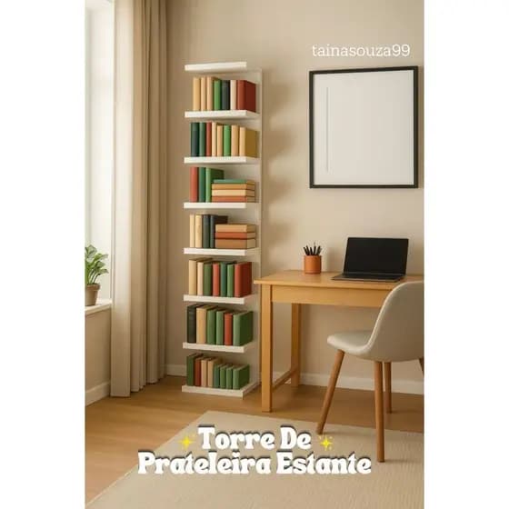 Torre De Prateleira Estante Mdf 170 Cm Multiuso Para Quarto decoração Estante Multiuso Perfumes