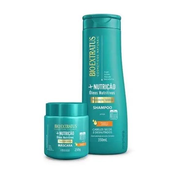 Kit +Nutrição Shampoo e Máscara (250g) Bio Extratus