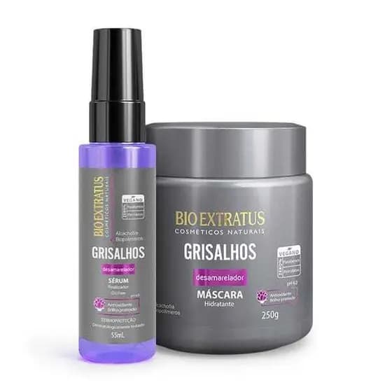 Kit Grisalhos Máscara e Sérum Bio Extratus