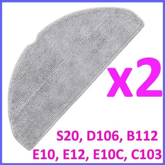 Xiaomi S20 Mop D106, B112, E10, E12, E10C, C103, Mijia compativel - B112TB esfregao passa pano 2X