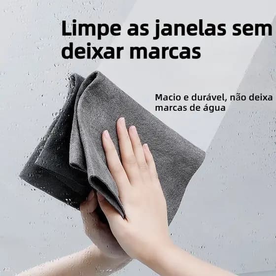 Pano mágico sem marca de água pano de vidro pano de limpeza pano de microfibra