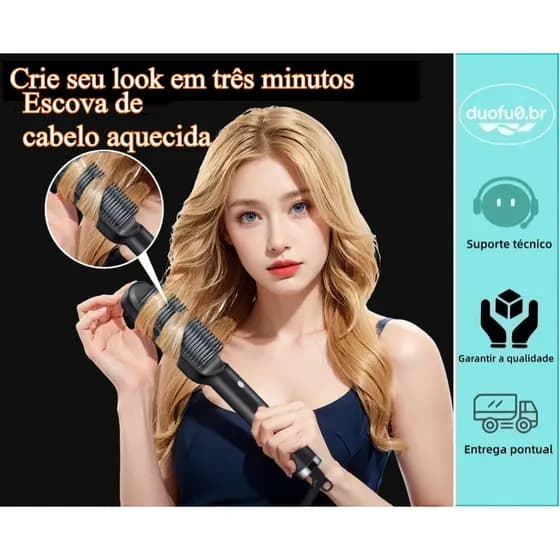 Pente elétrico do aquecimento da escova de cabelo apropriado para a tensão dupla do alisador de cabelo