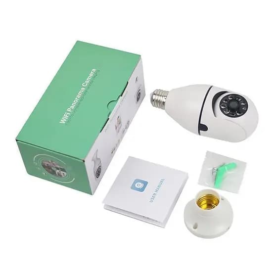RUI HD 1080P 360 ° Lâmpada Inteligente Gira Câmera Panorâmica IP Remota Sem Fio Wifi