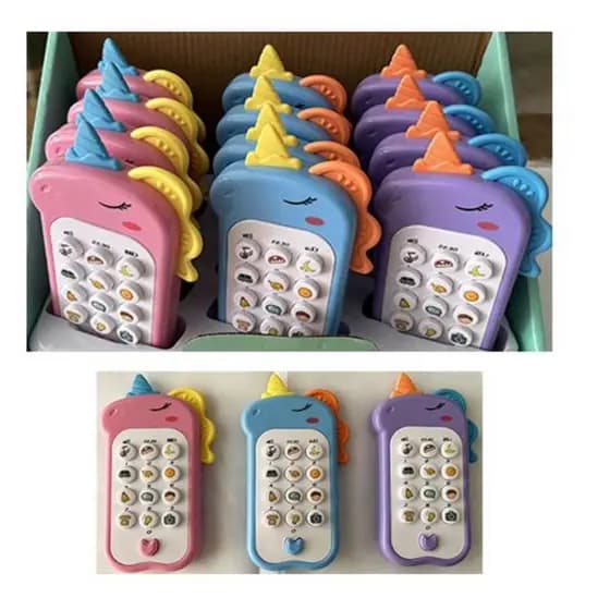 📱 Brinquedo Infantil Celular Unicórnio Musical e Interativo 🦄✨(Não inclui pilhas)