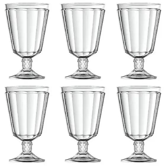 Jogo Com 6 Taças Splendor Em Cristal Ecológico 330 Ml - L'hermitage