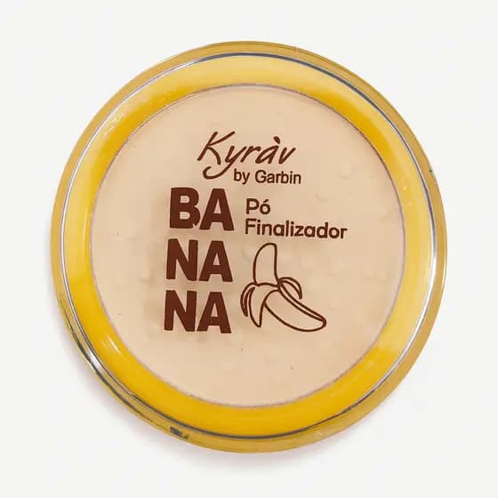 Pó Banana Facial Translúcido Kyrav Finalizador Matte Selante Maquiagem Controla Oleosidade Não Estoura no Flash Original