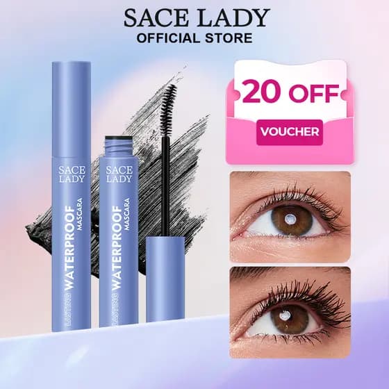 Máscara para cílios SACE LADY resistente à água Cabelos longos e com cachos duradouros