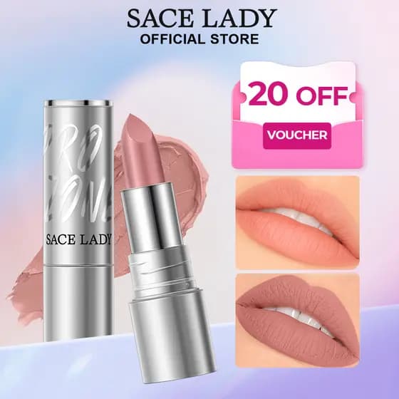 Batom Matte Líquido SACE LADY Duração de 24 Horas & Brilho Intenso Alta Fixação