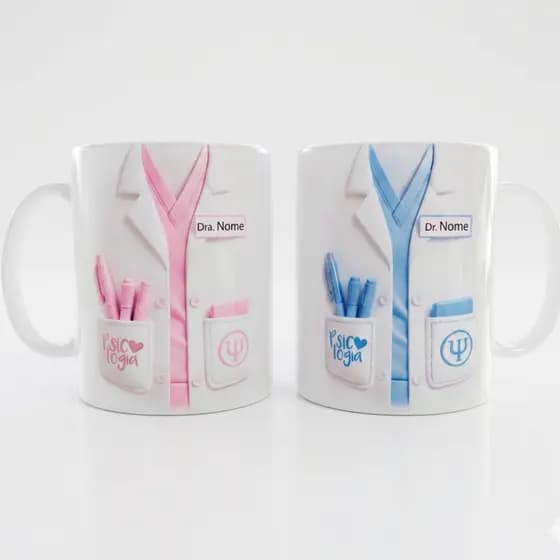 Caneca Psicologia Personalizada Com Nome