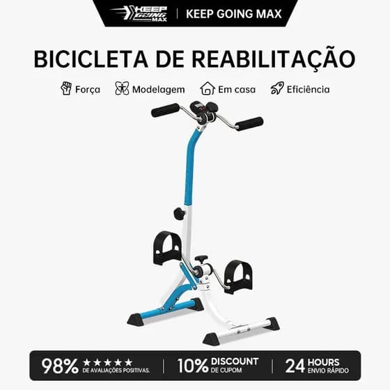 keep Bicicleta de Exercício para Casa, Ideal para Idosos Exercício de Braços e Pernas