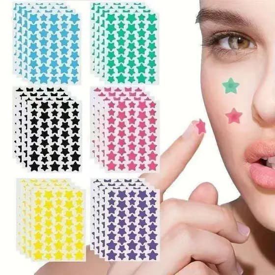 480 adesivos Adesivos Multicoloridos Para Acne Estrela São Suaves E Não Irritantes Podem Melhorar A Pele Da Fe
