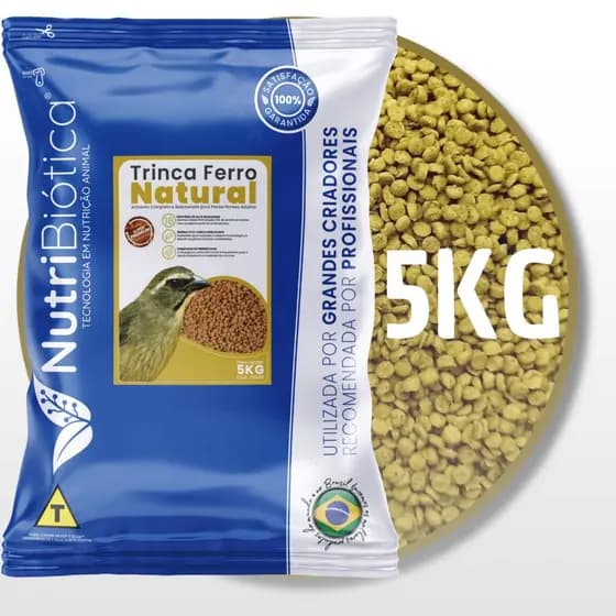 Ração NutriBiótica Trinca Ferro Natural 5kg - Linha Criadores