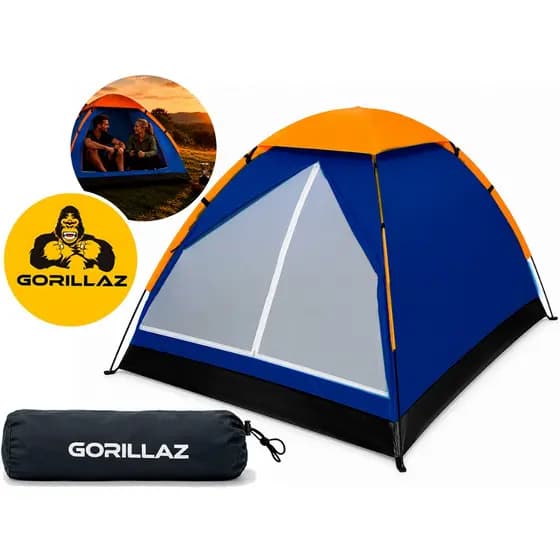 Barraca Camping 2 Pessoas Barraca De Acampamento Impermeável Camping Praia Gorillaz