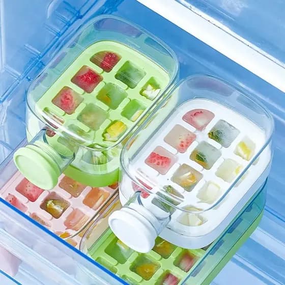 Garrafa Acrílico 500ml Cubos de Gelo Portátil Sequeeze Atividades Físicas