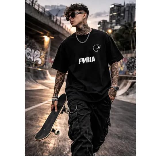 Camiseta FÚRIA CS2 Oficial Estilo Gamer 100% Algodão Premium Confortável + Envio Imediato