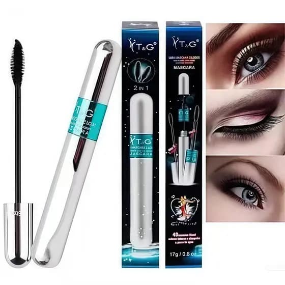 Estilo elegante e clássico De Rímel À Prova D'água Máscara para cílios a prova d'água T&G 4D Tango 2 Em 1