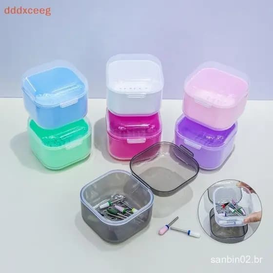 Esterilizador Portátil, Filtro de Dupla Camada, Caixa de Limpeza, Brocas para Unhas, Cabeça de Moagem YTAS