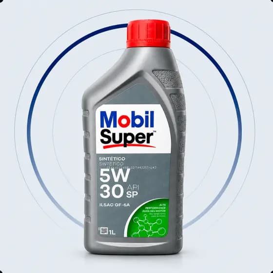 Óleo Mobil Super 5W30 API SP Sintético 1L Motor Carro Flex Gasolina Etanol