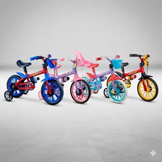 Bicicleta Bicicletinha Menino Infantil Aro 12 - Nathor
