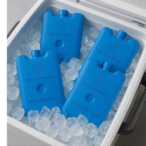 Gelo Reutilizável Artificial Ideal Bebidas Bolsa Termica Cooler Refrigeração 600ml.