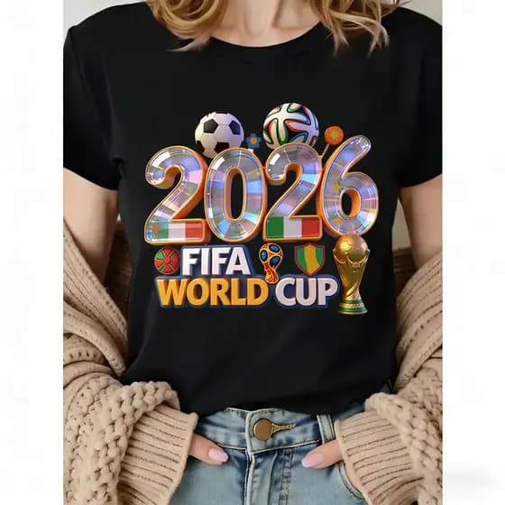 Camisa Do Campeonato Mundial Da Fifa 2026, Com Design De Futebol, Camisa De Futebol, Camisa De Treino, Camisa De Time, C
