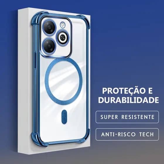 Capa Para Infinix Smart 8 Pro HD Plus Hot 40i Tecno Spark 20 20C Pop 8 Go 2024 Capinha Case Transparente 0056 FS