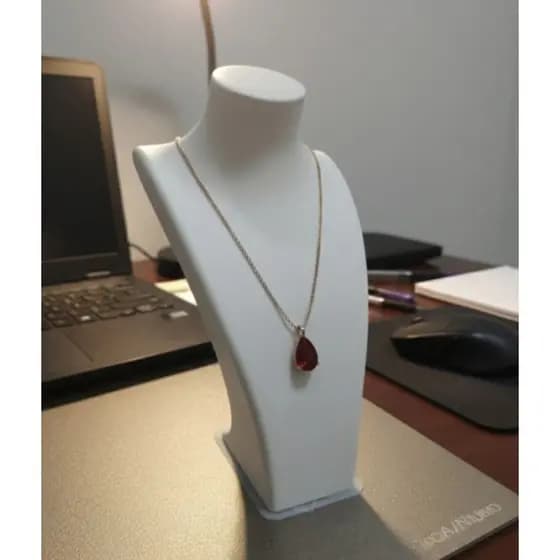 Busto para Exibição de Colar Suporte Porta Colares Joias ou Semijoias Vitrine Loja Fotografia Decoração Design