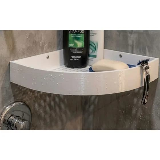 Organizador de Canto para Chuveiro Porta Shampoo Sabonete Prateleira Banheiro Suporte Resistente Moderno Multifuncional