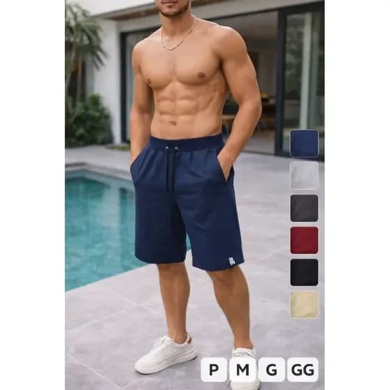 Bermuda Moletom Masculina Premium Casual Confortável Estilo Urbano!!! Use o cupom de frete grátis