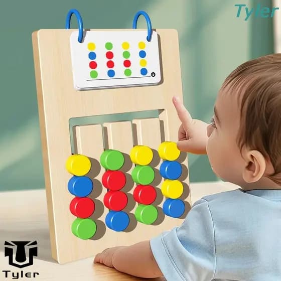 TYLER Pensando Desenvolver Brinquedos , Jogo Montessori De Combinação De Cores De 4 , Habilidade Motora Fina