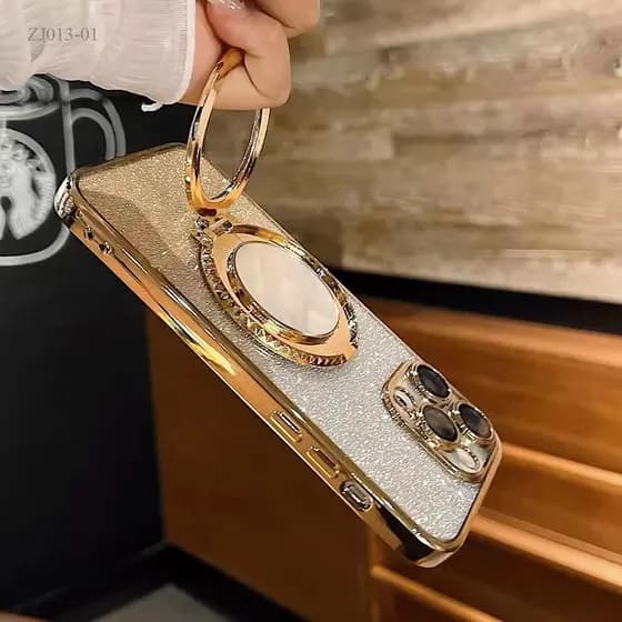 Suporte Glitter Para Capinha De Celular Com Espelho KZJ006 Resistente e Durável