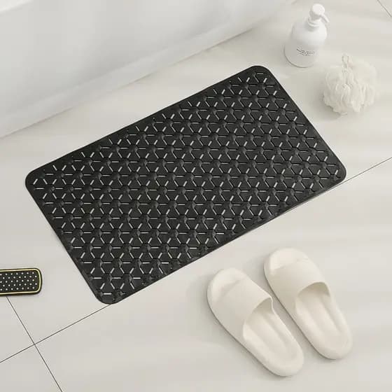 Tapete De Box Banheiro Ventosa Massageador Limpeza De Pés ANTIDERRAPANTE