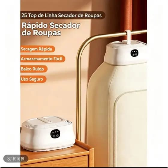 Secador Roupas Portátil Eletrico Secador Suspenso Cortina