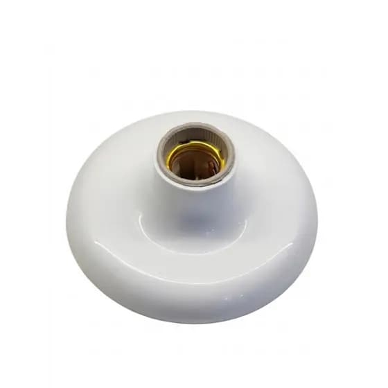 Plafon Branco Com Bocal de Porcelana E27 lâmpada sobrepor