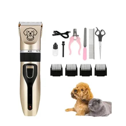 Kit 11 Maquina De Tosa Profissional Pet Cães Gato Sem Fio - Ideal Para Retoques e Acabamentos Em Cães e Gatos