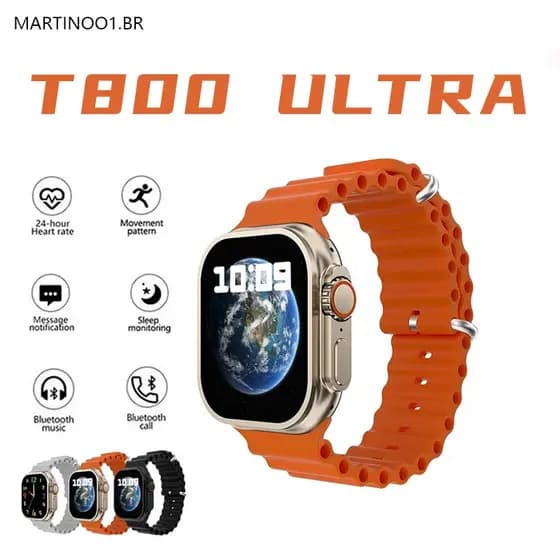 " Smartwatch Polegada Tela De Toque Completa Modo Esportivo Rastreamento Freqüência Cardíaca Relógio Fitness Android IOS