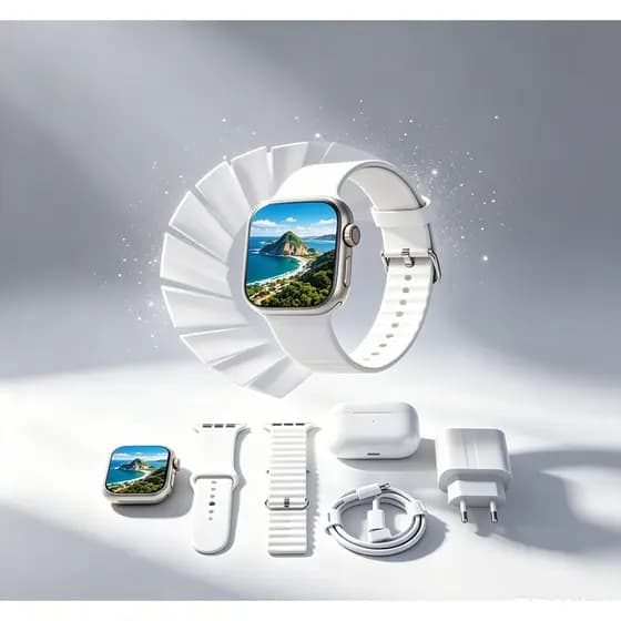 Pacote De Smartwatch Relógio Inteligente Unissex 7 Em 1 38 Mm/45/49 , Rastreador De Fitness Saudável , De Pulso Digital