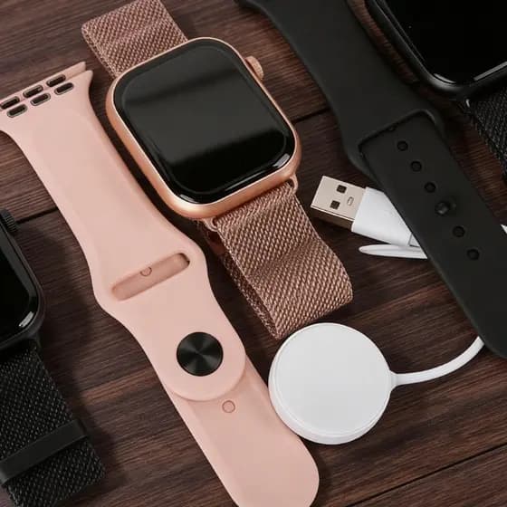Smartwatch W10 Mini Series10 38mm Ideal Para Pulso Fino-2 Pulseiras