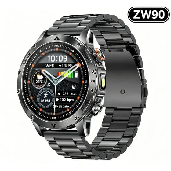 Smartwatch Relógio Inteligente Esporte GPS NFC HD Display Tempo Real Freqüência Cardíaca Bluetooth Chamada Pulseira