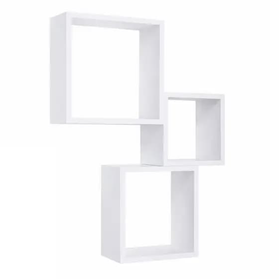 Nicho Quadrado MDF Kit 3 Sala Banheiro Decoração Casa Cozinha Corredor Quarto Bebe Escritório