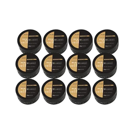 Kit 12 Cera Modeladora Para Cabelo Efeito Seco 60g Element