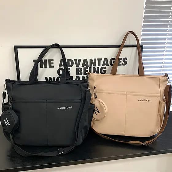 Bolsa Tiracolo Oxford À Prova D'Água Grande Capacidade Para Sacolas Transversal Bolsa De Estudante