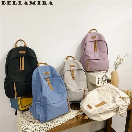 Mochila Escolar Grande Feminina Mochila Impermeavel Colorido Elegantes Mochila De Viagem Versátil Com Vários Bolsos