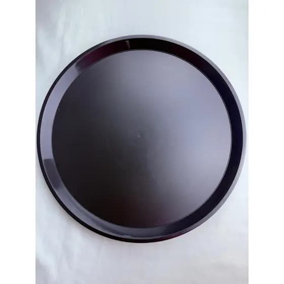 Bandeja Preta Redonda 40cm Profissional Para Garçom Bar Restaurante Eventos