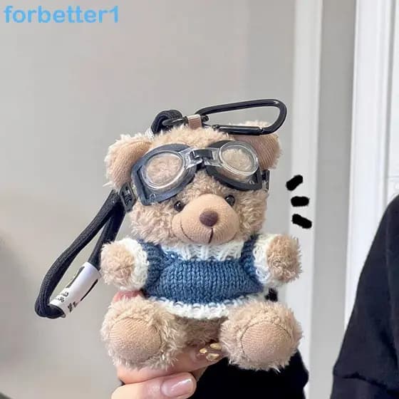Chaveiro De Urso Piloto FORBETTER , Pelúcia Decoração , Brinquedos , Boneca De Desenho Animado