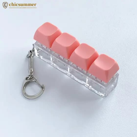 CHICSUMMER Botão Keycap Fidget Chaveiro De Teclado Pressionável Brinquedo De Alívio Do Estresse Para Crianças Adultos Ga