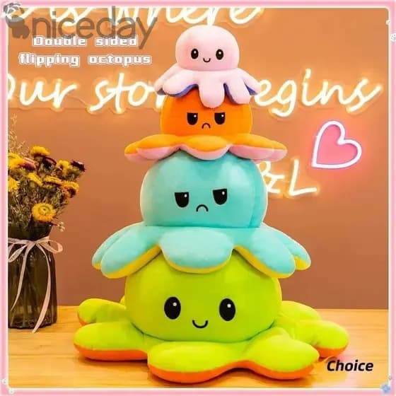 Boneca Flip Colorida para Crianças, Companheira de Brincadeira Macia e Perfeita para Todas as Idades LRGQ