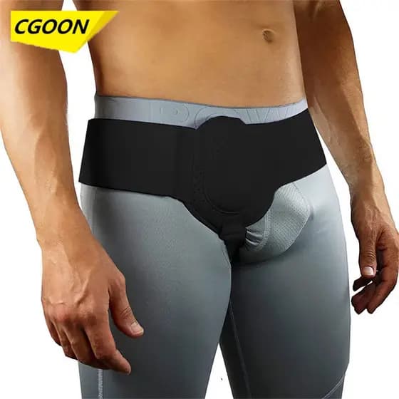 C5GOON Treliça De Hérnia Adulta Para Alívio Da Dor De Apoio À Inguinal Ou Esportiva Com Almofada De Compressão Removível