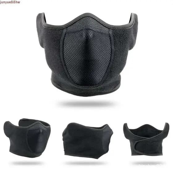JUNYUE 2 Unidades De Máscara De Meia Cobertura Facial , Máscaras De Corrida Respiráveis Da Moda , Capa De Ouvido Aqueced