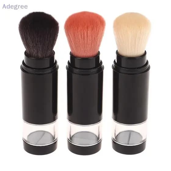 Adegree 2 Em 1 Pincel De Base Maquiagem Vazio Viagem Blush Com Garrafa De Pó Solto Recarregável Frasco Ferramentas De Be
